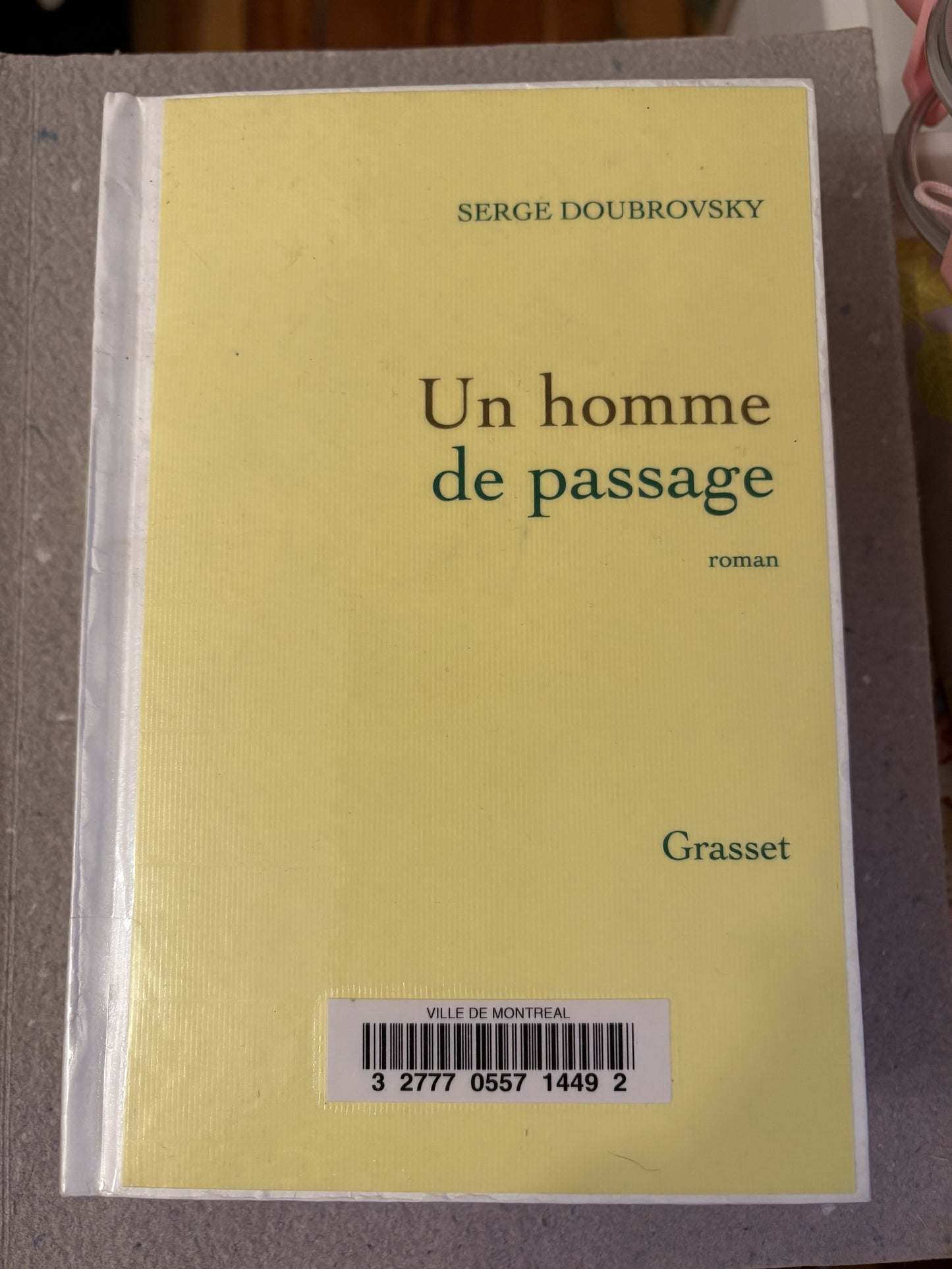 doubrovsky, serge : un homme de passage