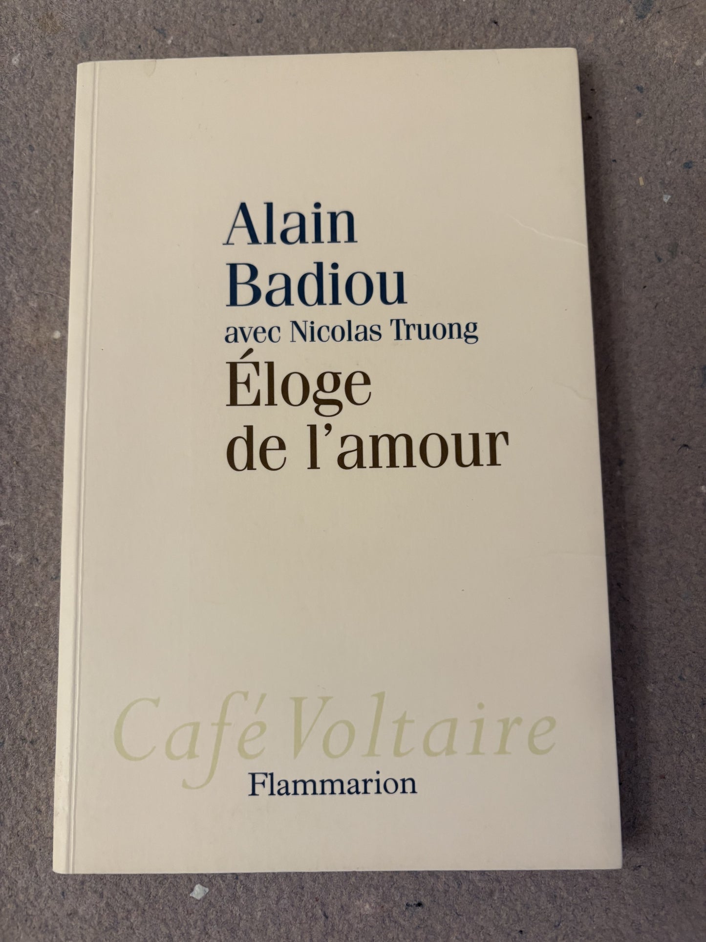 badiou, alain : éloge de l'amour