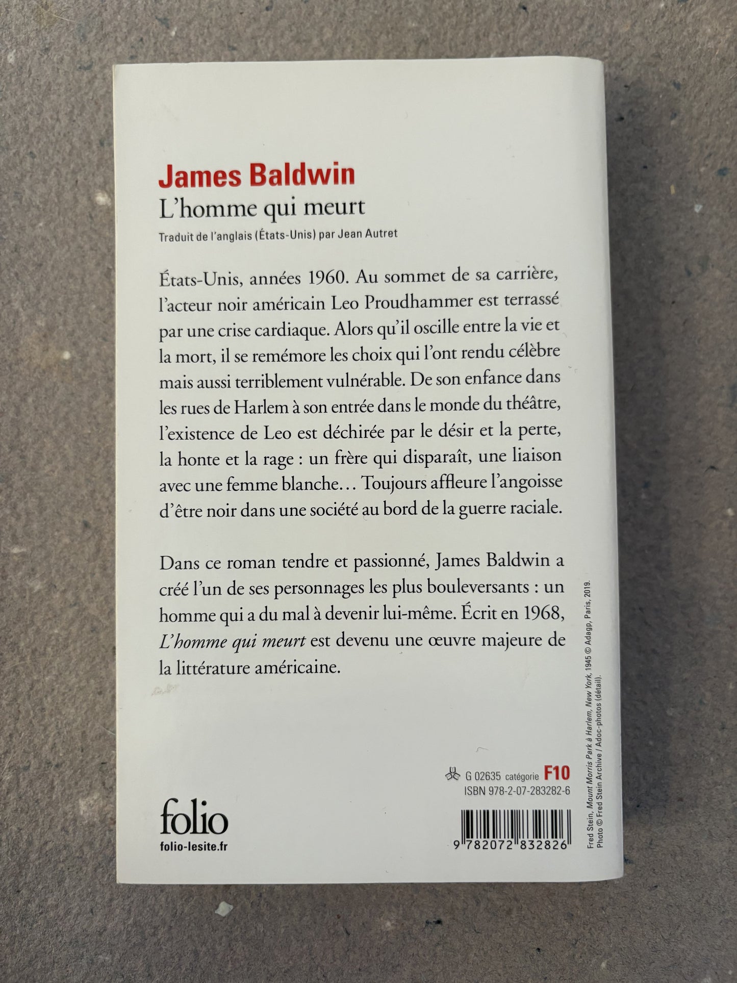 baldwin, james : l'homme qui meurt