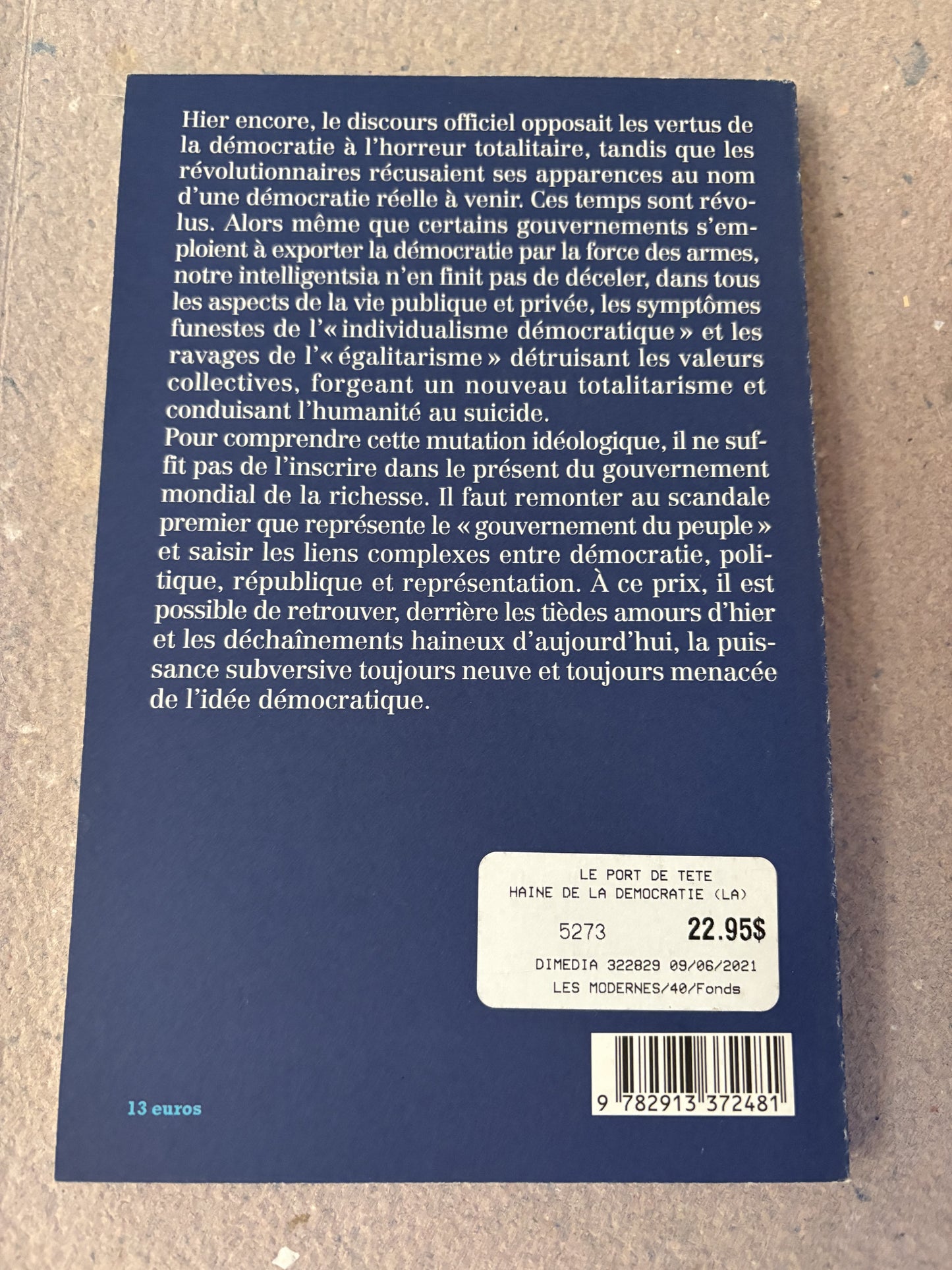 rancière, jacques : la haine de la démocratie