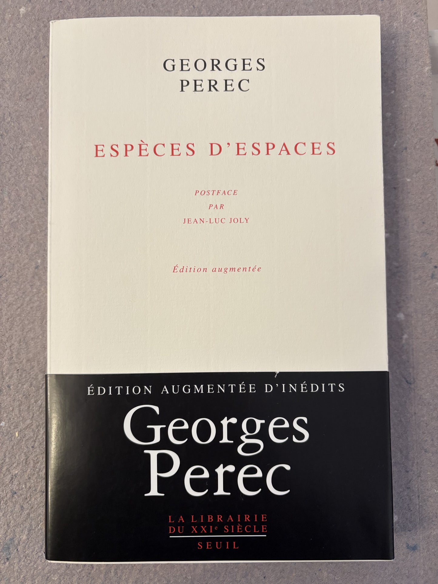 perec, georges : espèces d'espaces