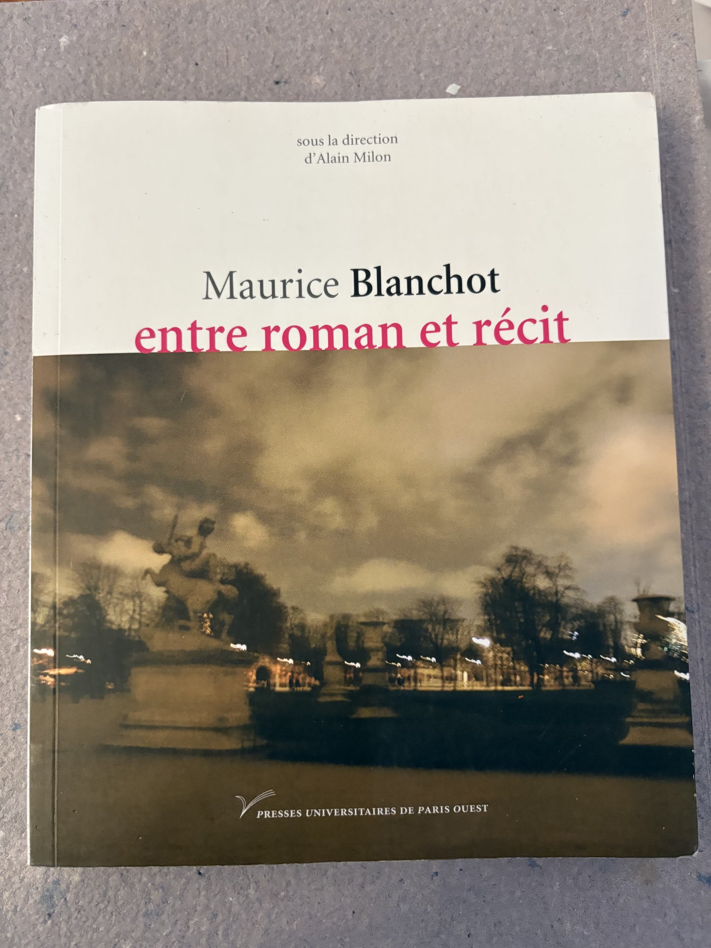 milon, alain (dir.) : maurice blanchot, entre roman et récit