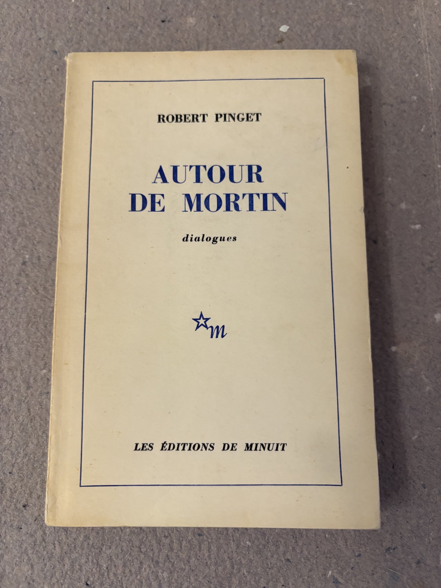 pinget, robert : autour de mortin