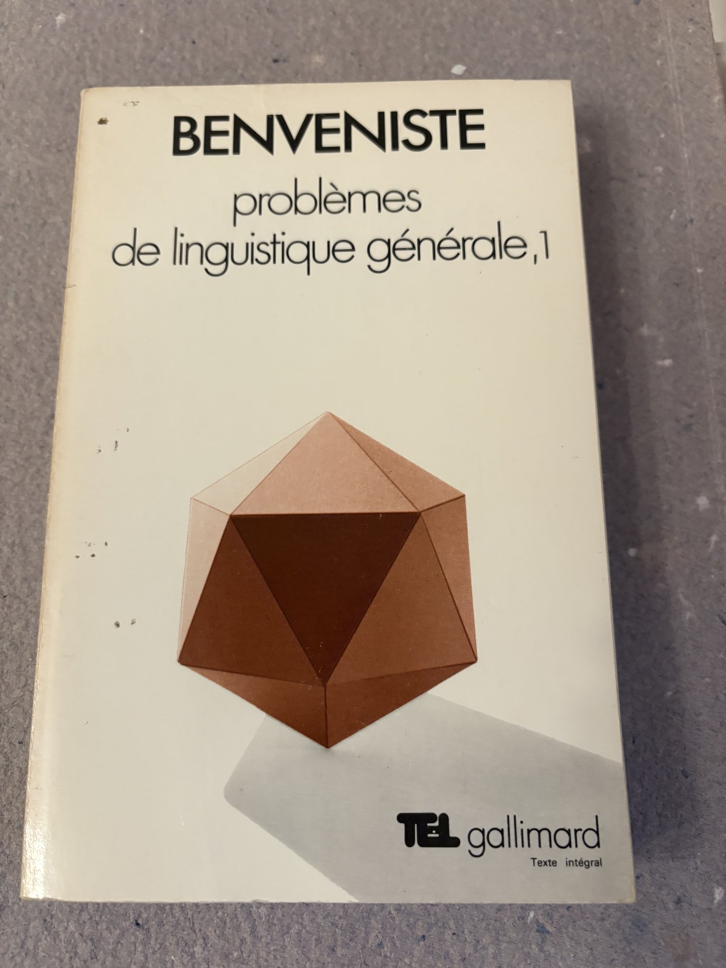 benveniste, émile : problèmes de linguistique générale 1