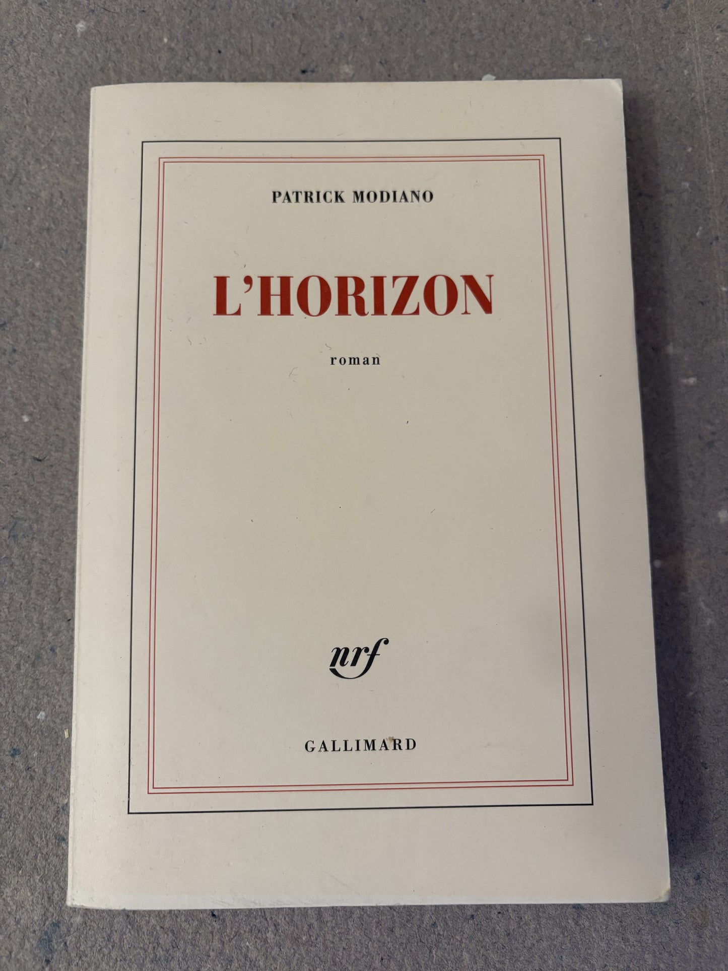 modiano, patrick : l'horizon