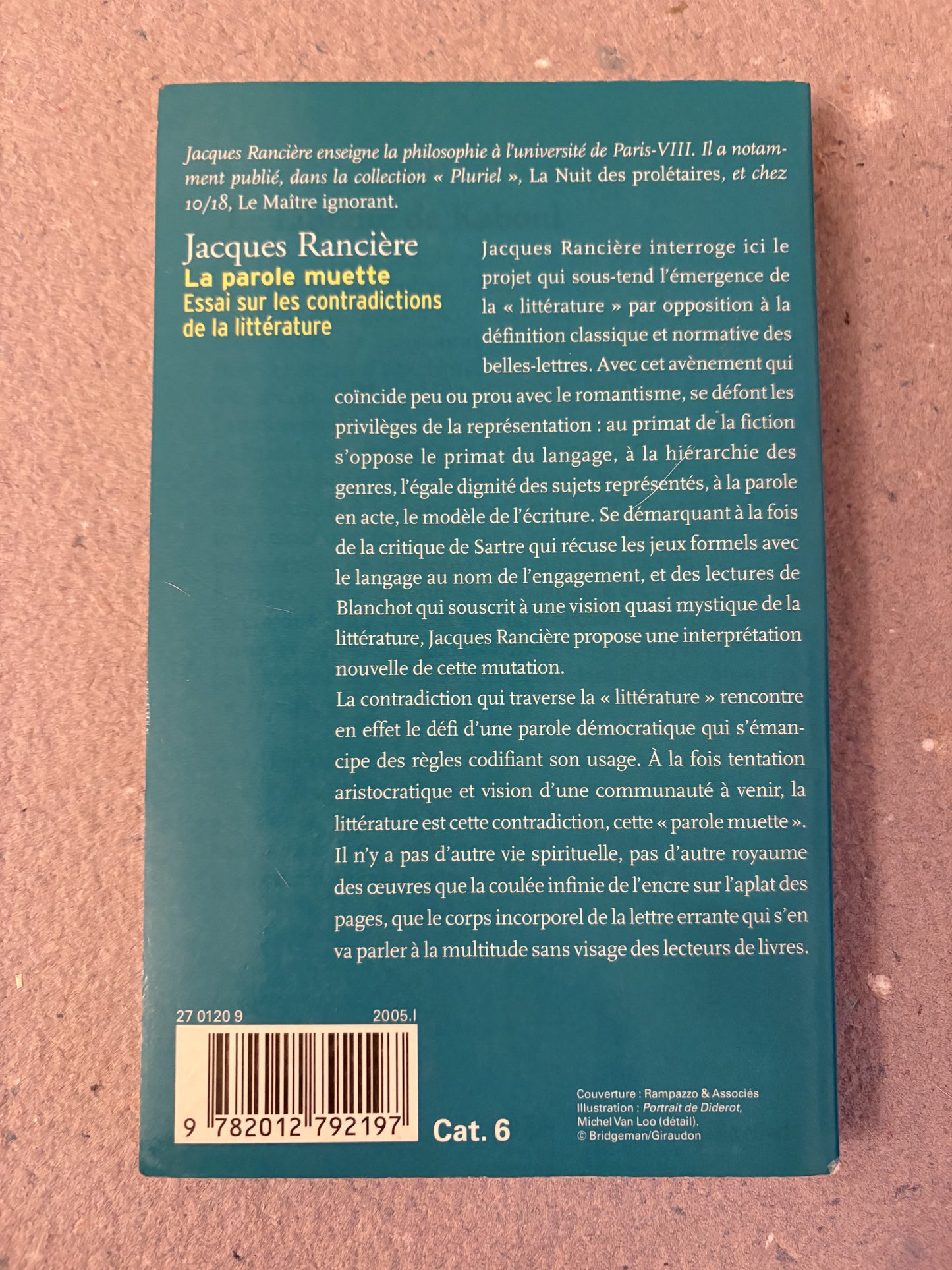 rancière, jacques : la parole muette