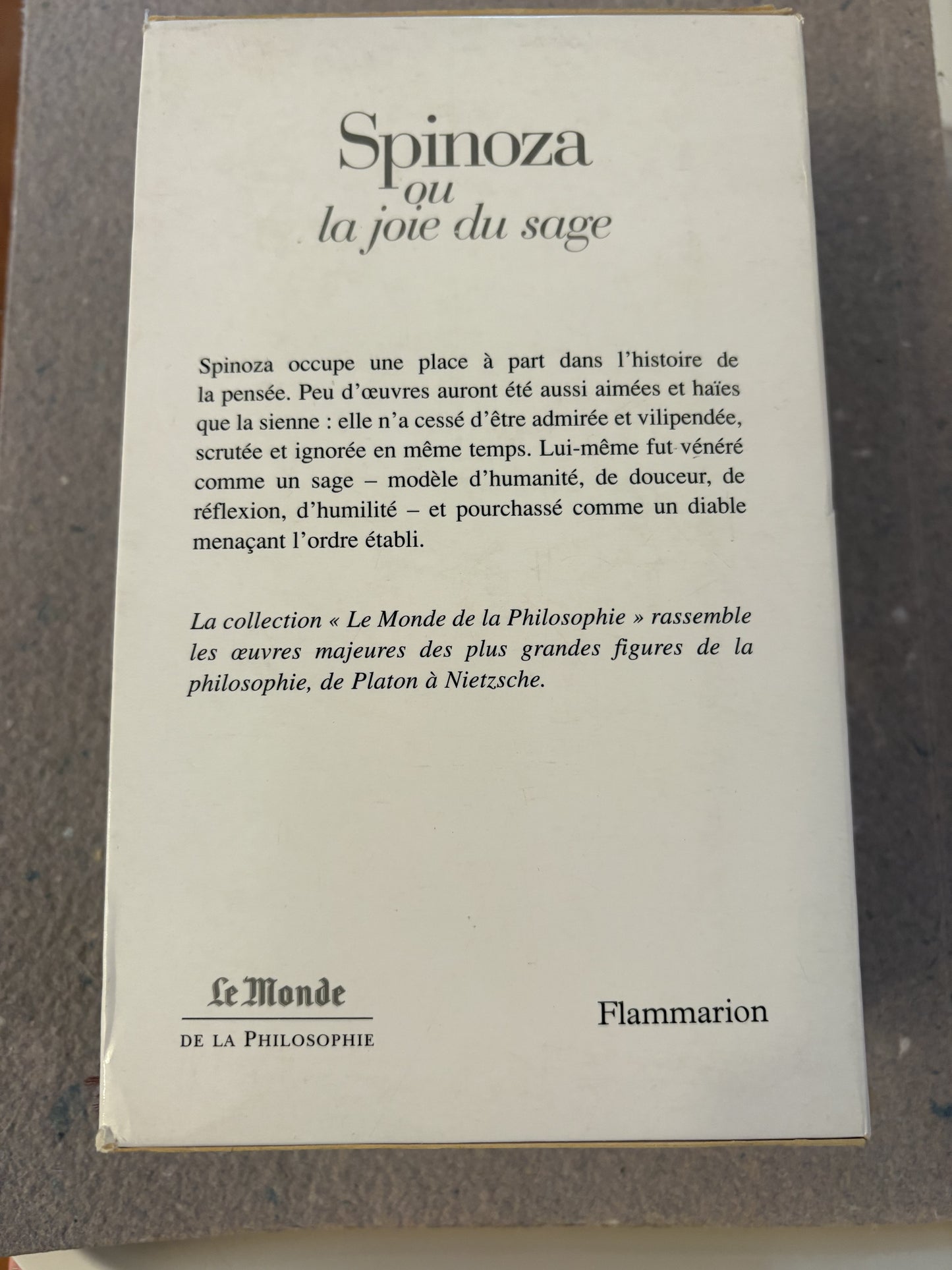 spinoza : traité de la réforme de l'entendement, éthique, lettres