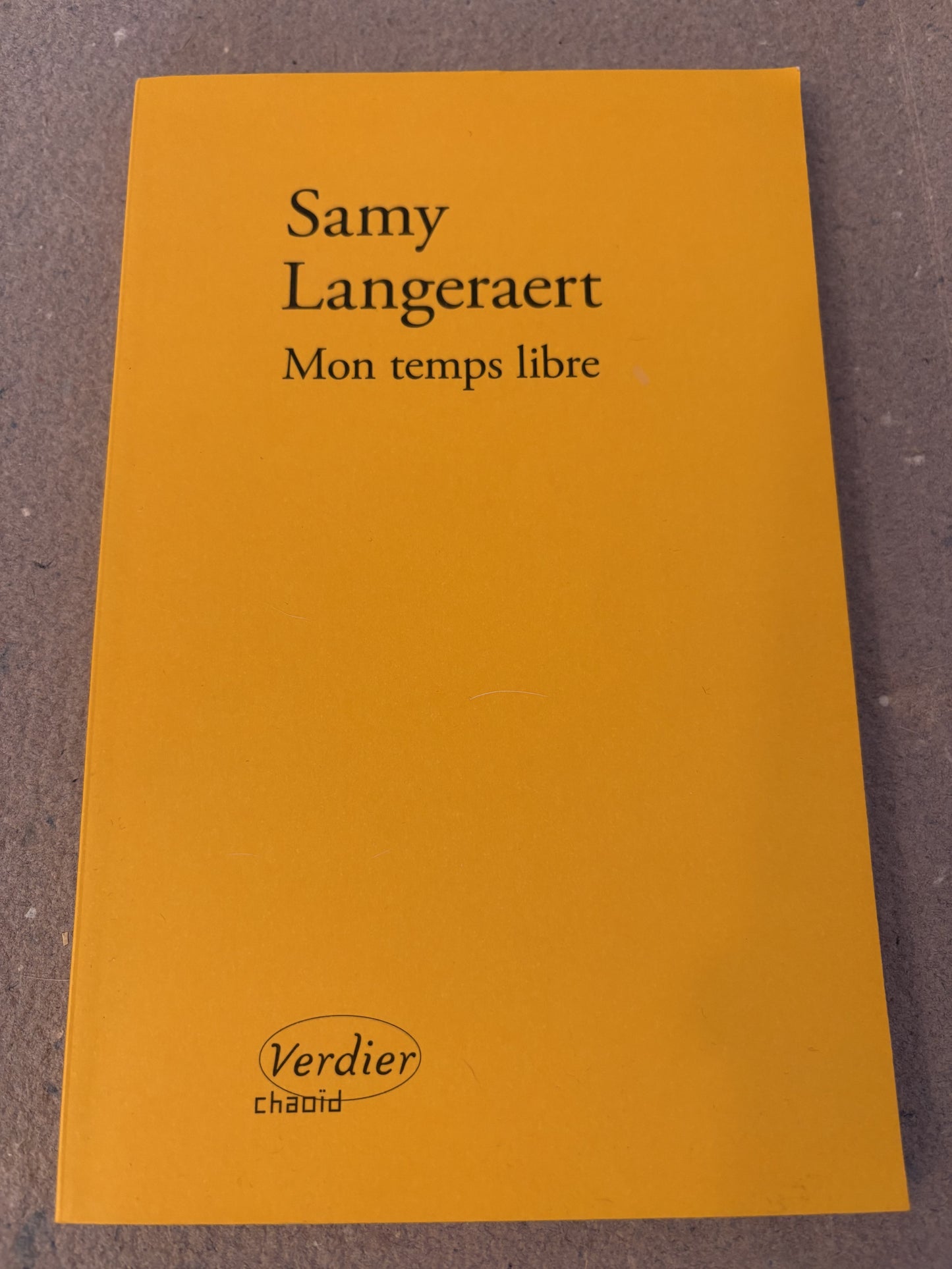 langeraert, samy : mon temps libre